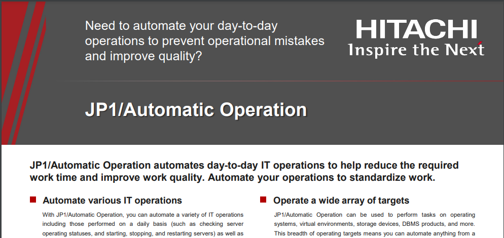 Automatic Operations