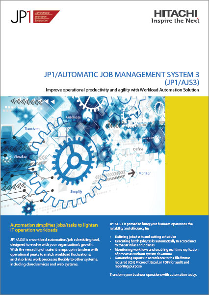 JP1 Job Management System 3 Leaflet